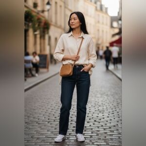 Authentic Henri Bendel Vintage Wheat/Tan Mini Crossbody Bag